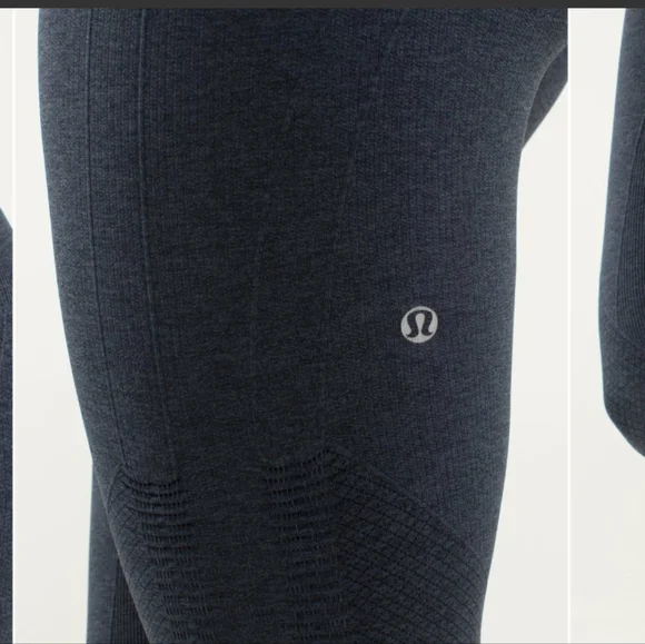 Lululemon In The Flow Crop II Heathered Inkwell - Picture 7 of 14